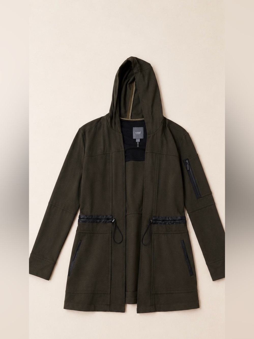 Lysse Olive Green Utility Hoodie Jacket